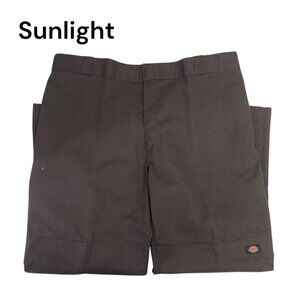 Dickies Mens Brown Loose Fit Flat Front Work Pant SZ 42X30  Industrial Wear